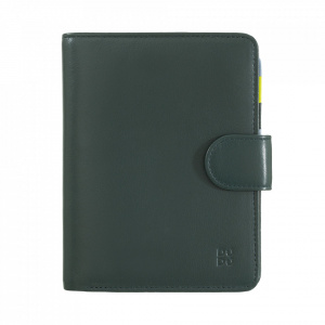 DUDU Portafoglio da Donna in Pelle Morbida Colorato Blocco RFID con Portamonete Zip e Porta Carte di Credito