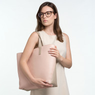 DUDU Shopping Bag donna Shopper grande in Vera Pelle a 2 manici Borsa a tracolla regolabile e staccabile