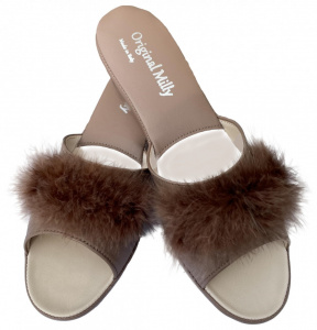 ELEGANTE CIABATTA DONNA MILLY IN PELLE ARTIGIANALE MADE IN ITALY
