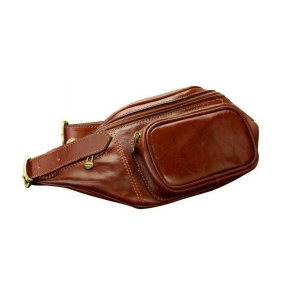 MARSUPIO IN PELLE MODELLO 5 TASCHE OLD ANGLER FIRENZE
