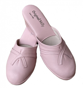 PANTOFOLE DONNA MILLY IN PELLE ARTIGIANALI MADE IN ITALY