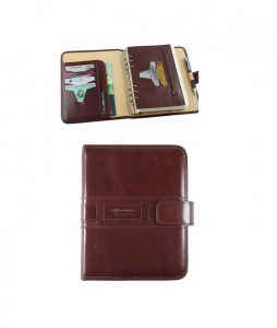 AGENDA ORGANIZER IN PELLE MILLENNIUM PROGRESSIO 19x24 CM MADE IN ITALY