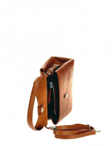 BORSA DONNA A SPALLA IN PELLE STAMPA COCCODRILLO MONTINI FABIANA SMALL MADE IN ITALY