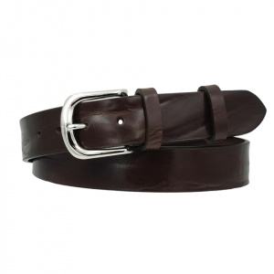 CINTURA UOMO 4 CM IN CUOIO DI TORO PLISSE' ORIONE BELTS ARTIGIANALE MADE IN  ITALY