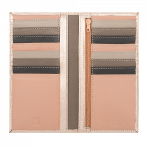 DUDU Portafoglio Donna Anti RFID in Pelle Colorato Grande con 16 Tasche Porta Carte di credito Tessere