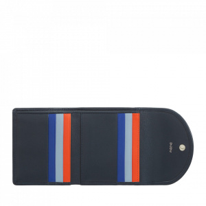 DUDU Portafoglio Donna in Pelle Vera Morbida Piccolo, Tasche Portacarte, Porta Banconote, Cerniera Posteriore per Monete, Portafogli RFID con Chiusura a Bottone Colorato