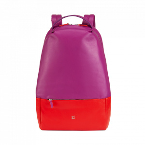 DUDU Zaino Uomo Sportivo in Pelle Multicolore, Zaino Donna Design Morbido Colorato con Tasca Antifurto