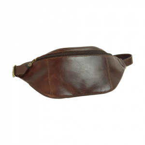 MARSUPIO IN PELLE MODELLO 2 TASCHE OLD ANGLER FIRENZE