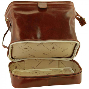 NECESSAIRE DA VIAGGIO IN PELLE OLD ANGLER FIRENZE