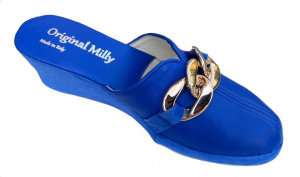 PANTOFOLA DONNA MILLY IN PELLE ARTIGIANALE MADE IN ITALY