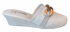 PANTOFOLA DONNA MILLY IN PELLE ARTIGIANALE MADE IN ITALY