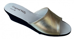 PANTOFOLA DONNA MILLY IN PELLE ARTIGIANALE MADE IN ITALY