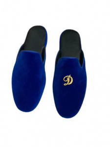 PANTOFOLE DONNA IN VELLUTO GEDA PERSONALIZZABILI CON INIZIALI MADE IN ITALY