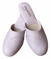 PANTOFOLE DONNA MILLY IN PELLE ARTIGIANALI MADE IN ITALY