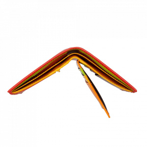 Portafoglio da uomo a libro in pelle multicolore con lampo DUDU