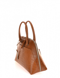 BORSA DONNA A MANO IN PELLE STAMPA COCCODRILLO MONTINI FANNY SMALL MADE IN ITALY
