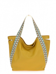 BORSA DONNA SACCA CON MANICI IN TESSUTO MULTICOLOR MONTINI GELSOMINA MADE IN ITALY