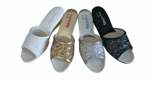 CIABATTA DONNA MILLY GLITTER ARTIGIANALE MADE IN ITALY