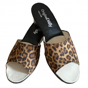 CIABATTA DONNA MILLY STAMPA ANIMALIER ARTIGIANALE MADE IN ITALY