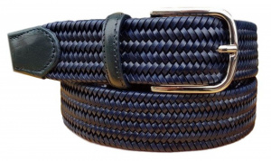 CINTURA UOMO 3,5 CM ELASTICA IN CUOIO ORIONE BELTS ARTIGIANALE MADE IN ITALY