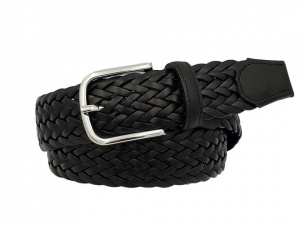 CINTURA UOMO 3,5 CM EXTRA LARGE INTRECCIATA IN CUOIO E CUOIO RIGENERATO ORIONE BELTS ARTIGIANALE MADE IN ITALY