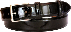 CINTURA UOMO 3,5 CM IN PELLE LUCIDA ORIONE BELTS ARTIGIANALE MADE IN ITALY