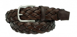 CINTURA UOMO 3,5 CM INTRECCIATA IN CUOIO ORIONE BELTS ARTIGIANALE MADE IN ITALY