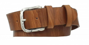 CINTURA UOMO 4 CM IN CUOIO DI TORO PLISSE' ORIONE BELTS ARTIGIANALE MADE IN ITALY