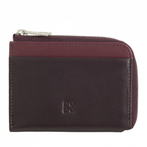 DUDU Portafoglio Uomo Piccolo con Zip, Portafoglio RFID in Pelle Colorato, Porta Carte di Credito, Design Compatto Tascabile