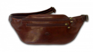 MARSUPIO IN PELLE DI BERARDINO MODELLO 3 TASCHE