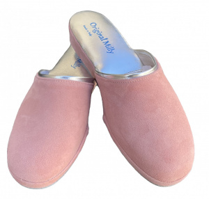 PANTOFOLA DONNA IN CAMOSCIO MILLY ARTIGIANALE MADE IN ITALY