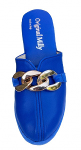 PANTOFOLA DONNA MILLY IN PELLE ARTIGIANALE MADE IN ITALY