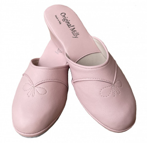 PANTOFOLE DONNA MILLY IN PELLE ARTIGIANALI MADE IN ITALY