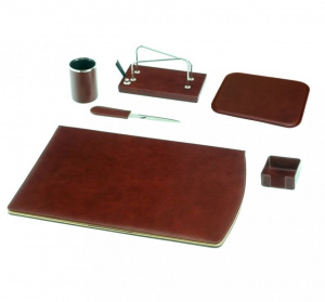 SET DA SCRIVANIA 6 PZ IN PELLE MARUSE
