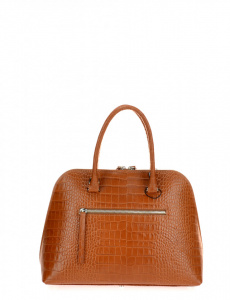 BORSA DONNA A MANO IN PELLE STAMPA COCCODRILLO MONTINI FANNY SMALL MADE IN ITALY