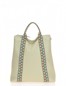 BORSA DONNA CON MANICI IN TESSUTO MULTICOLOR MONTINI GHITA MADE IN ITALY
