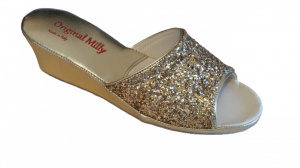CIABATTA DONNA MILLY GLITTER ARTIGIANALE MADE IN ITALY