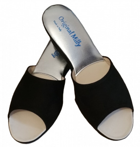 CIABATTA DONNA MILLY IN CAMOSCIO ARTIGIANALE MADE IN ITALY