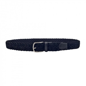 CINTURA UOMO 3,5 CM INTRECCIATA IN CAMOSCIO ORIONE BELTS ARTIGIANALE MADE IN ITALY
