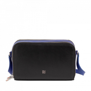 DUDU Borsa a Tracolla Donna Piccola in Pelle Doppia Cerniera Portafoglio Borsa a Mano Multitasche