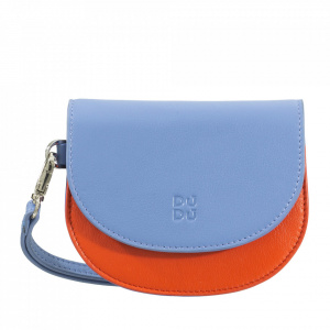 DUDU Portafoglio da Polso Donna in Pelle, Portafoglio Piccolo Colorato Portamonete Banconote Tessere con Laccetto