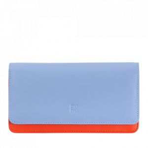 DUDU Portafoglio donna grande in pelle morbida multicolore RFID a bustina