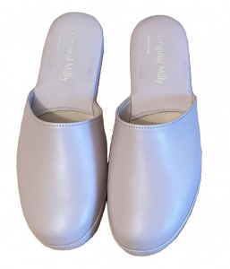 PANTOFOLA DONNA MILLY IN PELLE ARTIGIANALE MADE IN ITALY