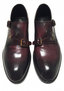 SCARPE UOMO PERSONALIZZABILI STRINGATE IN PELLE CON FIBBIE GAROFALO GIANBATTISTA ARTIGIANALI MADE IN ITALY