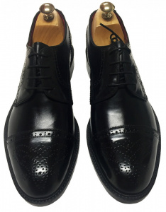 SCARPE UOMO STRINGATE IN PELLE GAROFALO GIANBATTISTA ARTIGIANALI MADE IN ITALY