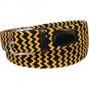 CINTURA UOMO 3,5 CM BICOLORE ELASTICA INTRECCIATA IN TESSUTO ORIONE BELTS ARTIGIANALE MADE IN ITALY