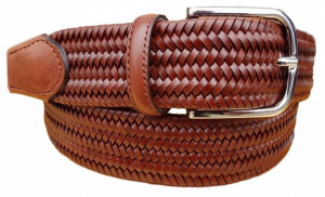 CINTURA UOMO 3,5 CM EXTRA LARGE ELASTICA IN CUOIO E CUOIO RIGENERATO ORIONE BELTS ARTIGIANALE MADE IN ITALY