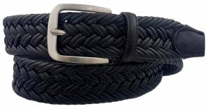 CINTURA UOMO 3,5 CM INTRECCIATA IN TESSUTO ORIONE BELTS ARTIGIANALE MADE IN ITALY