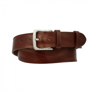 CINTURA UOMO 4 CM IN CUOIO DI TORO PLISSE' ORIONE BELTS ARTIGIANALE MADE IN ITALY