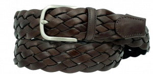 CINTURA UOMO 4 CM IN CUOIO INTRECCIATO ORIONE BELTS ARTIGIANALE MADE IN ITALY